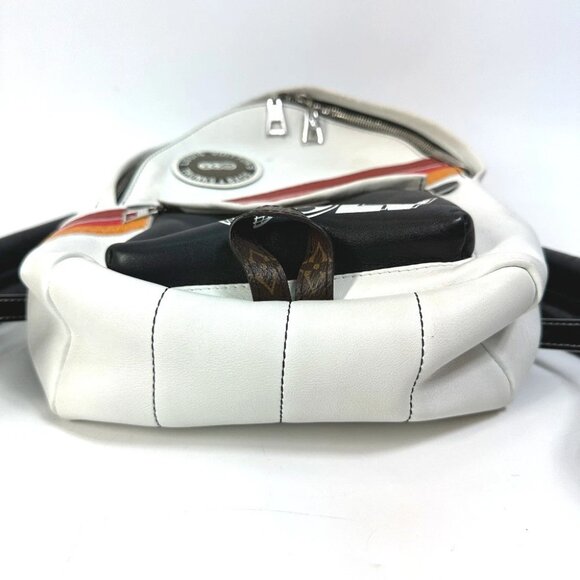 LOUIS VUITTON M55797 Monogram Palm Springs PM Backpack Leather White - Picture 12 of 14